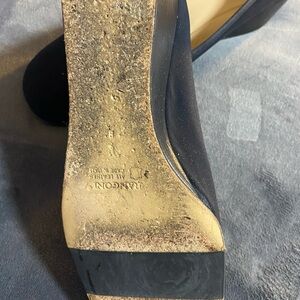 Diane Von Furstenberg Black Wedge Heels